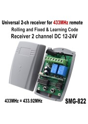 Alutech AN-Motors AT-4 Remote Control - Rolling Code, 2 Channel 433,92 MHz Good Receiver