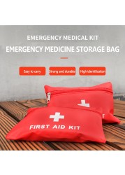 Small Portable Medicine Bag First Aid Medical Emergency Kit Organizer Outdoor Household Medicine Pill Storage Bag