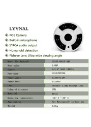 H.265 سوني 5MP ip كاميرا poe 48 فولت مراقبة كاميرا الصوت 1.7 مللي متر عدسة عين السمكة عرض كامل p2p onvif AI الإنسان كشف إنذار
