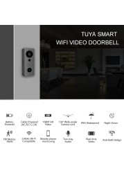 2022 Tuya Smart Life Wireless Camera Doorbell WiFi 1080P Video Eye Intercom for Home Security Waterproof Peephole Alarm