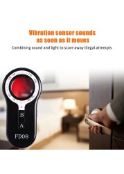 Hotel Infrared Camera Detector Anti-Spy Shooting Anti-Tapping Wireless Precision Alarm Detector LED Light GPS Detection