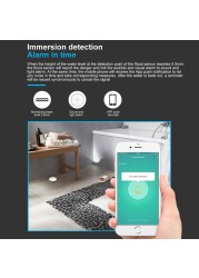 Tuya Smart Home WiFi Water Leak Alarm Zigbee Bypass Safety Alarm System Protection Work with Alexa Google Smart Life