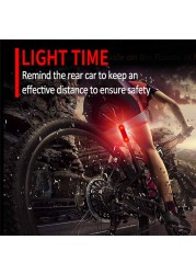 LED Mountain Bike Taillight USB Rechargeable Bike Tail Light Waterproof MTB Safety Warning Cycling Taillight Rear Lamp