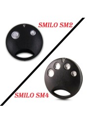 2pcs Remote Control Transmitter SMILO SM2 SM4 Garage Door Remote Control Replacement Garage Door Control Door Opener 433.92MHz