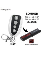 10pcs remote control garage door somer 434.42MHz door opener Somer 434.42MHz green and orange LED