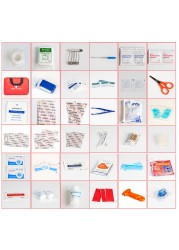 234pcs Compact First Aid Kit All Purpose Emergency Survival Kit Multi Tool Bag Emergency Survival Kit for Home Camping Hiking