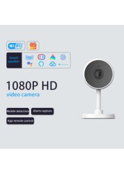 HD 1080P IP كاميرا تويا Smartlife App مراقبة الأمن واي فاي مراقبة الطفل لاسلكية صغيرة CCTV كاميرا منزلية داخلية إنذار الذكية