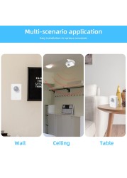 Tuya 2022 PIR WiFi Motion Sensor Mini Wireless Smart Home Detector Infrared Human Motion Sensor Battery Powered Security Alarm