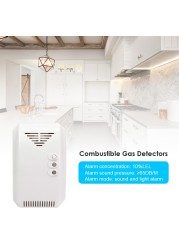 Carbon Monoxide Detector 12V Wall Gas Detector Alarm Sound Light Warning Alarm LPG Natural Smoke Sensors Security Protection