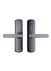 2022 Smart Tuya APP WIFI Phone Remote Control Electric Fingerprint Lock Password Code Number IC Card Door Lock With Key