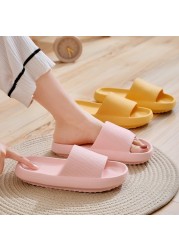 Female Home Slippers Summer Women Thick Platform Slides Women's Sandals Flip Flops Beach Sandal Mule Anti-slip Slippers for Men