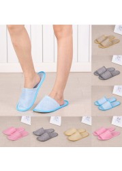 Thick linen disposable slippers, comfortable and breathable shoes, for home, hotel, hospital, summer necessities