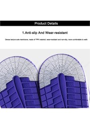 Sunvo Heel Sole Protector For Shoes Women Men Anti-slip Wear-resistant Rubber Soles For Shoes Repair Outsoles Replacement Pad