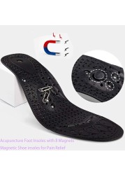 NOIPACE Magnetic Acupressure Shoe Insoles Foot Massage Shoe Pad Therapy Slimming Insole for Weight Loss Pain Relief Shoe Inserts