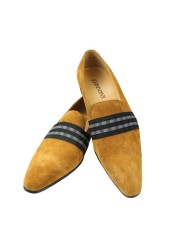 Men's Casual Shoes Luxury Cow Suede Loafers Designer Men's Handmade Size Standard for Your Regular Size Loafers Men's PU Adult