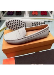 2022 new women's shoes flat casual shoes leather hat shoes British style shallow mouth single shoes loafers