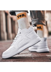 Fashion sneakers men's shoes light white sneakers men's casual shoes flat leather designer shoes men's leisure shoes