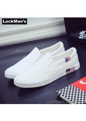 LuckMan - Men's Breathable Casual Shoes Canvas Shoes Spring Season Wholesale 2019