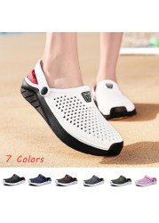 Summer Men's Sandals Women's Slippers Breathable Beach Sandals Lightweight Quick Dry Casual Home Slippers Couple Shoes