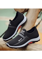 Summer Mesh Men Shoes Lightweight Sneakers Men Fashion Casual Walking Shoes Breathable Slip On Men Loafers Zapatillas Hombre