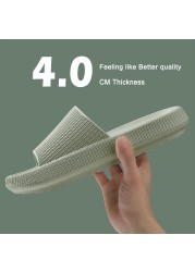 Cloud Orthotic Slippers Sandal Thickened Bathroom Platform Non-slip Women Flip Flops Sandals Women Soft Mute EVA Indoor Slides