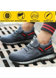 Safety shoes insurance work shoes men's puncture-proof shoes summer breathable safety shoes men's safety shoes