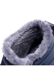 Unisex Cotton Slippers Winter New Outdoor Men Shoes Cold-proof Casual Snow Boots Shoes Men Plush Warm Women Shoes Size 35-47