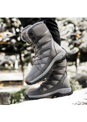 SOLIBEN New Winter Men Women Warm Snow Boots Botas De Neve Sabatos De Reflective Padded Winter Boots Boots Platform Boots