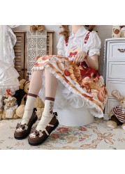 2021 New Kawaii Lolita Girl Bow Cute Japanese Style JK Uniform Mary Jane Women Shoes Cartoon Cosplay Princess Round Head Footwea