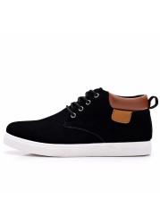 Yyo-Men's casual shoes, lace-up cotton shoes, high youth style, best fashion, spring and autumn