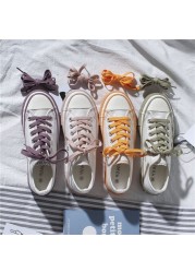 2022 Spring Basic Stylish Women Espadrilles Candy Color Students Outdoor Casual Canvas Sneakers White Concise Zapatillas Mujer