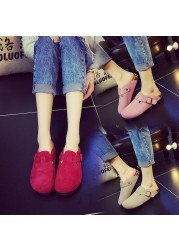 Summer Hot Men Slippers 2020 Fashion Closed Toe Shoes New Suede Sandals For Men Women Garden Unisex Plus Size 35-46