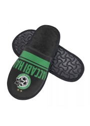 Maccabi Haifa Fc Women and Men Fluffy Slipper Soft Plush Warm Home Shoes Anti-slip Cozy Plush