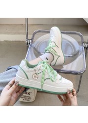 White Platform Sneakers Women Shoes Kawaii Cute Korean Fashion Sneakers Fairy Sweet Women Shoes Girls Tenis De Mujer