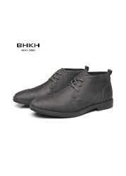 BHKH 2022 Men's Shoes Winter/Autumn New Business Classic Ankle Boots Casual Smart Formal Dress Business Shoes