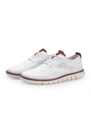 ZUNYU-Men's Summer Shoes, British Style Shoes, Lightweight, Mesh, Breathable, Flat, Fashionable