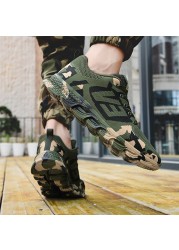 Camouflage Sneakers Man Military Shoes Women Sneakers Tenis Shoes Army Trekking Shoes Couple Outdoor Walking Casual Shoes