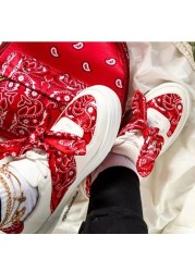 Cute Print Fashion Shoes Woman Winter Warm Sneakers Slippers Bandana Sandals Casual Designer Slides Socofy Rasteiras Femininas