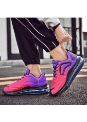 Designer Air Cushion Sneakers Women Fashion Gradient Color Sneakers Mens Popular Professional Damping Lovers Running Shoes