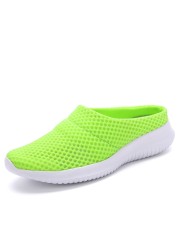 Flying Mesh Half Slippers Women Walking Shoes Orthopedic Ladies Platform Mules Mesh Lightweight Slippers Wedge Female Sneaker