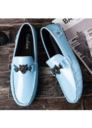 2022 spring italian loafers casual shoes men shoes soft leather oxford shoes for men lightweight breathable driving shoes