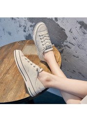 CXJYWMJL Genuine Leather Women Little White Shoes Summer Flat Sneakers Ladies Vulcanized Shoes 2 Types Wear Casual Sneakers