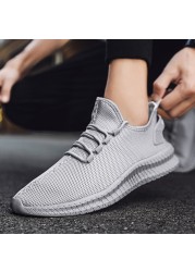 Men Sneakers Mesh Breathable Running Shoes Male Lightweight Athletic Sneakers Man Casual Shoes Work Safety Shoes2022