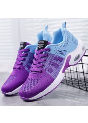 Women's casual shoes breathable lightweight mother shoes air cushion women's sports shoes with free shipping