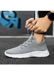 Women Men Sneakers Mesh Breathable Running Shoes Male Lightweight Sneakers Couple Sneakers Man Casual Shoes 35-47