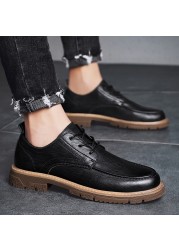 Handmade Genuine Leather Men's Shoes Fashion Casual Shoes Men Brand Sneakers Autumn Shoes