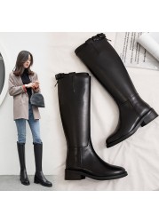 Vangull - Genuine leather women's shoes, handmade vintage women's boots, knee-high boots, European and American fashion