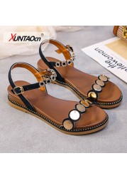 Women's Leather Sandals 2021 Summer New Versatile Student Platform Platform Roman Muffin Fashion Fantasy Shoes