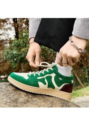Men Casual Shoes Lace Up Board Shoes Thick Bottom Men's Casual Shoes Sneakers Students Sports Shoes Ulzzang Style Men Shoes