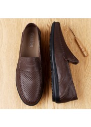 Leather shoes, light, modern and breathable shoes, for men, shoes made of genuine leather, comfortable and breathable floor shoes, available in different sizes from 37 to 47, shoes of the year 2020